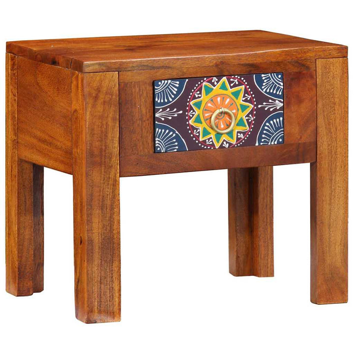 Sidebord Brun 40 x 30 x 36 cm Massiv Akacietræ og Ingeniørtræ