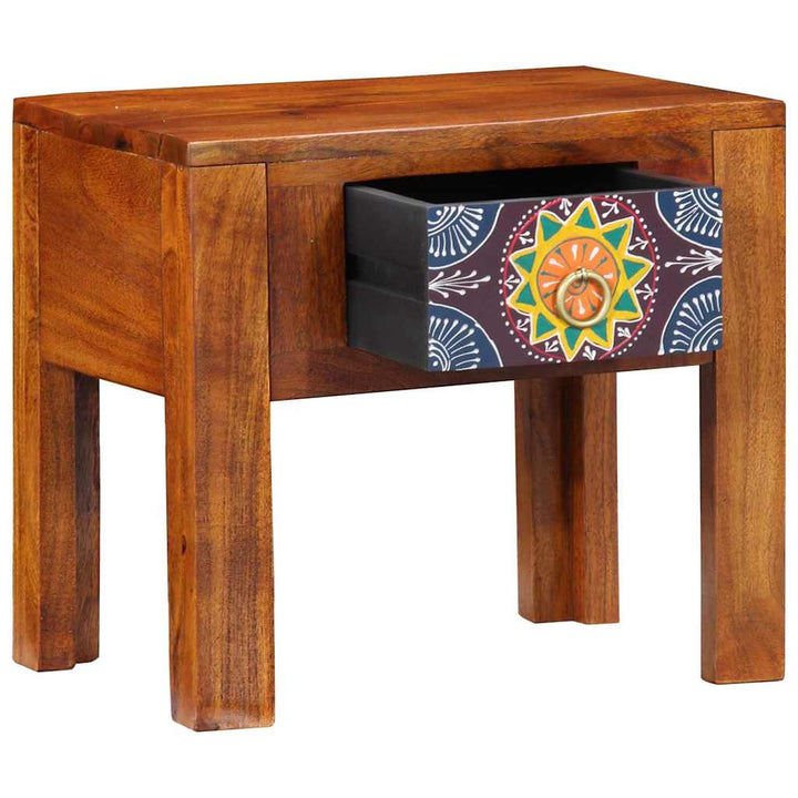 Sidebord Brun 40 x 30 x 36 cm Massiv Akacietræ og Ingeniørtræ