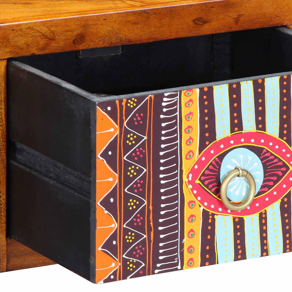 Natskab med skuffe 2 pcs Brun 35 x 30 x 22 cm