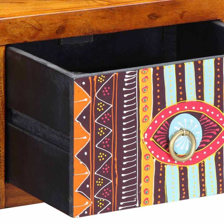 Natskab med skuffe 2 pcs Brun 35 x 30 x 22 cm