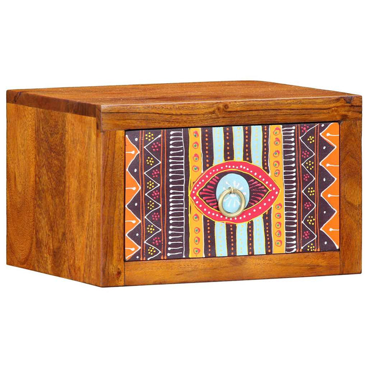 Natskab med skuffe 2 pcs Brun 35 x 30 x 22 cm