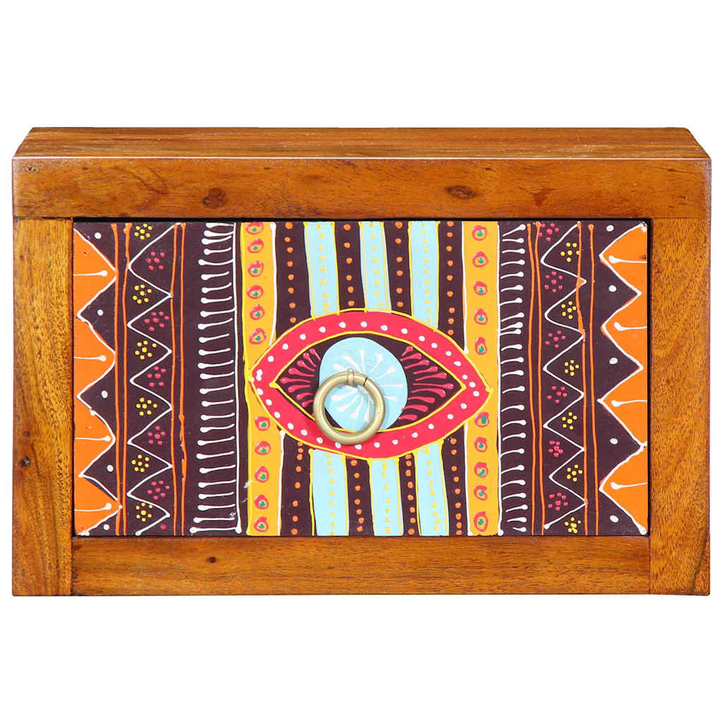 Natskab med skuffe 2 pcs Brun 35 x 30 x 22 cm