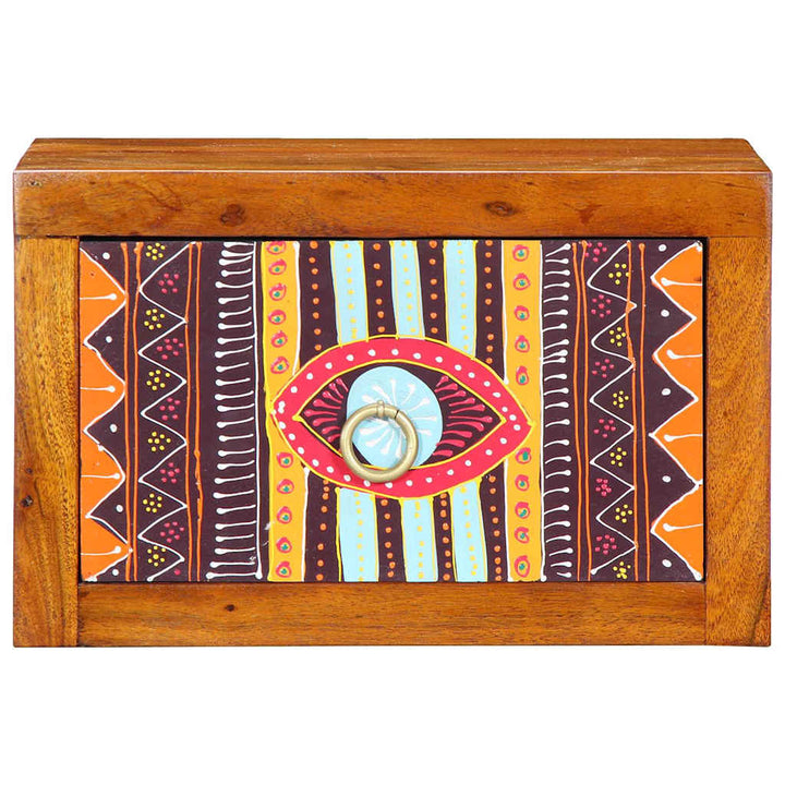 Natskab med skuffe 2 pcs Brun 35 x 30 x 22 cm