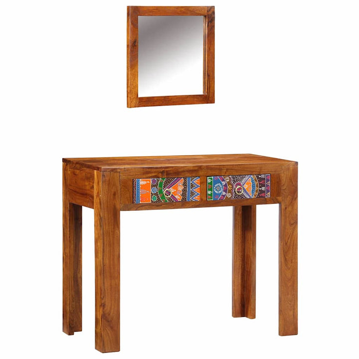 Klædeskab med skuffe Brun 90 x 45 x 75 cm Massivt Akacietræ