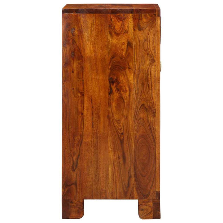 Blomster Endebord med skuffe Brun 40 x 35 x 75 cm