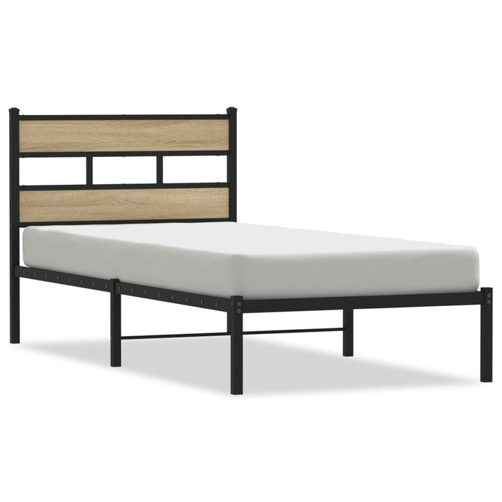 sengeramme uden madras 75x190 cm metal sonoma-eg