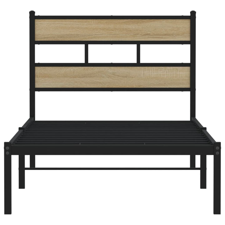 sengeramme uden madras 75x190 cm metal sonoma-eg