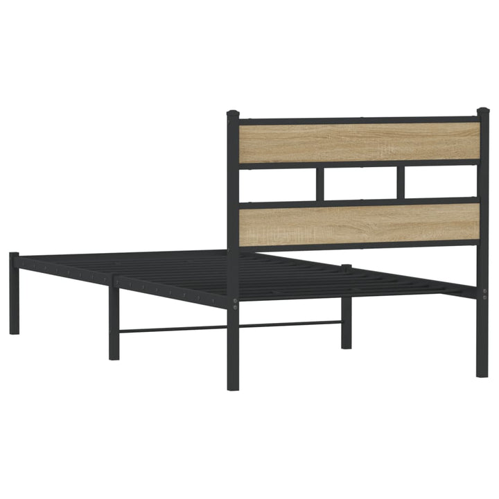 sengeramme uden madras 90x190 cm metal sonoma-eg