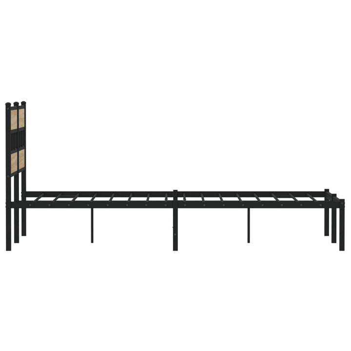sengeramme uden madras 120x200 cm metal sonoma-eg