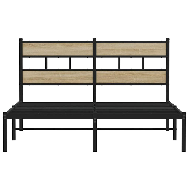 sengeramme uden madras 135x190 cm metal sonoma-eg