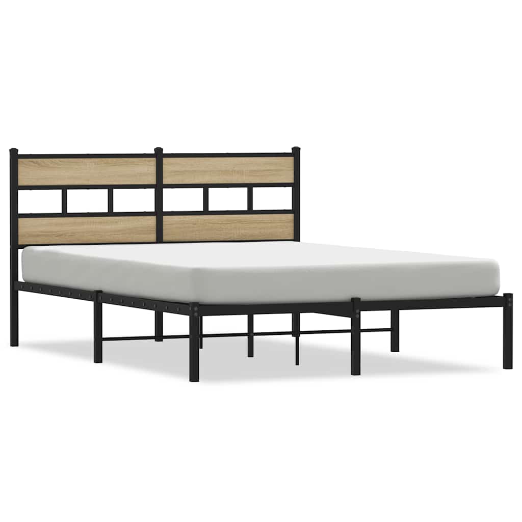sengeramme uden madras 140x190 cm metal sonoma-eg