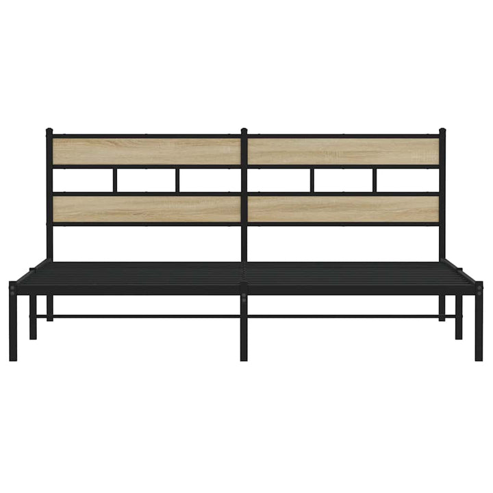 sengeramme uden madras 180x200 cm metal sonoma-eg