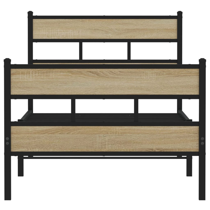 sengeramme uden madras 75x190 cm metal sonoma-eg