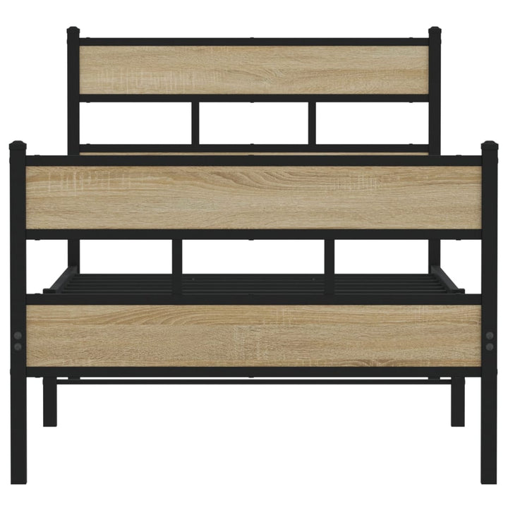 sengeramme uden madras 80x200 cm metal sonoma-eg