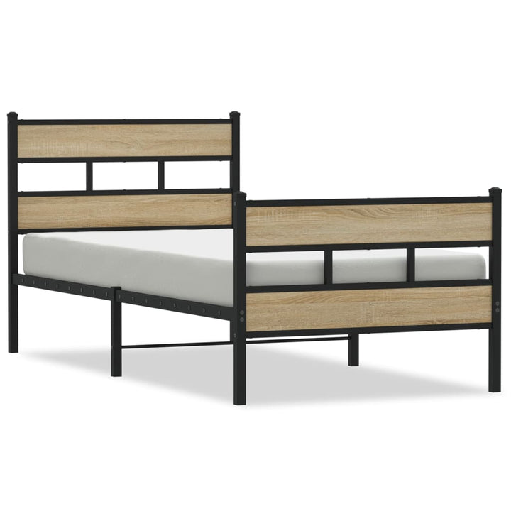 sengeramme uden madras 90x200 cm metal sonoma-eg