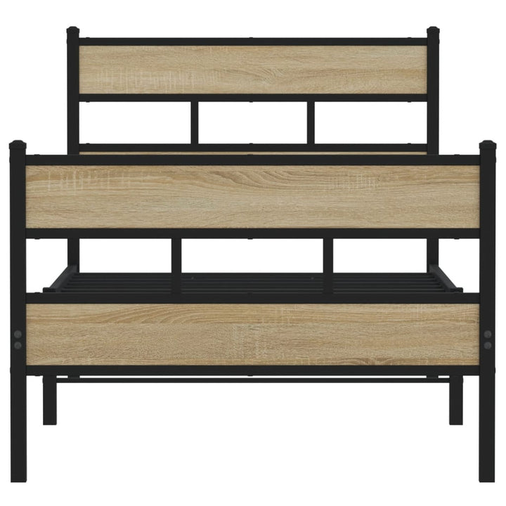 sengeramme uden madras 90x200 cm metal sonoma-eg