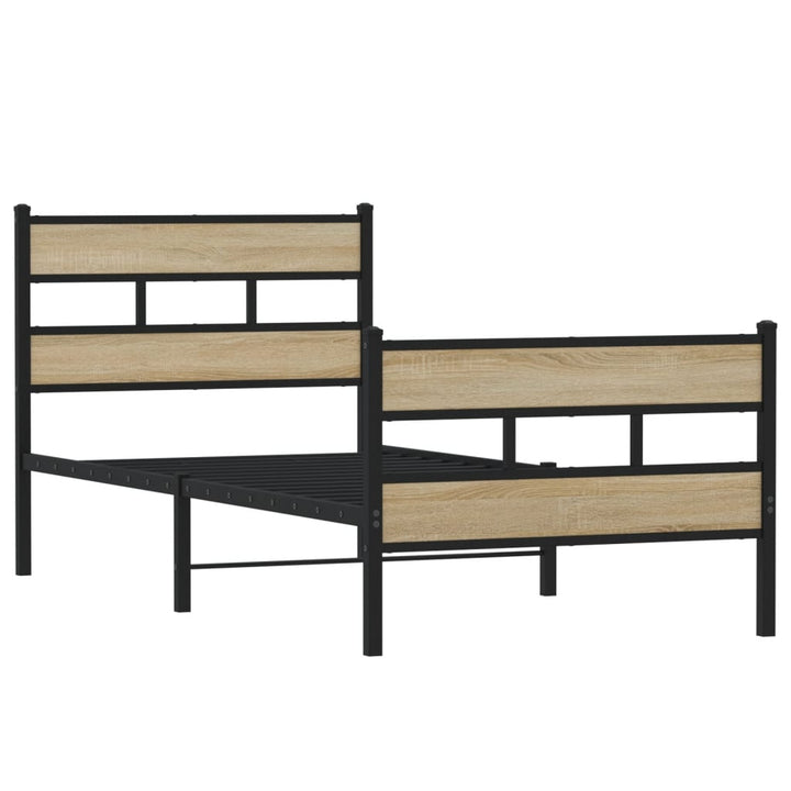 sengeramme uden madras 107x203 cm metal sonoma-eg