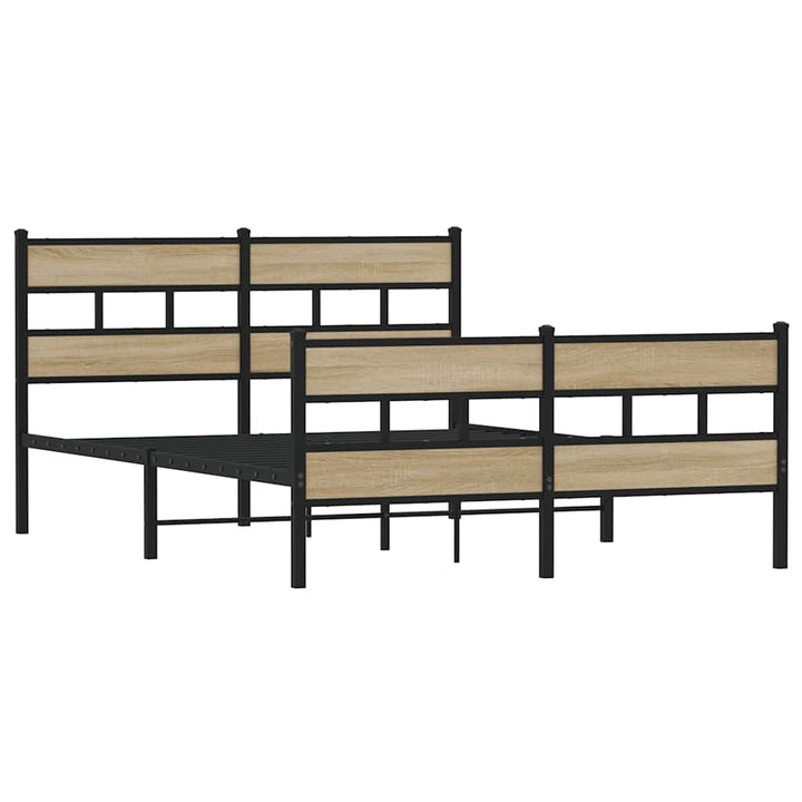 sengeramme uden madras 140x190 cm metal sonoma-eg