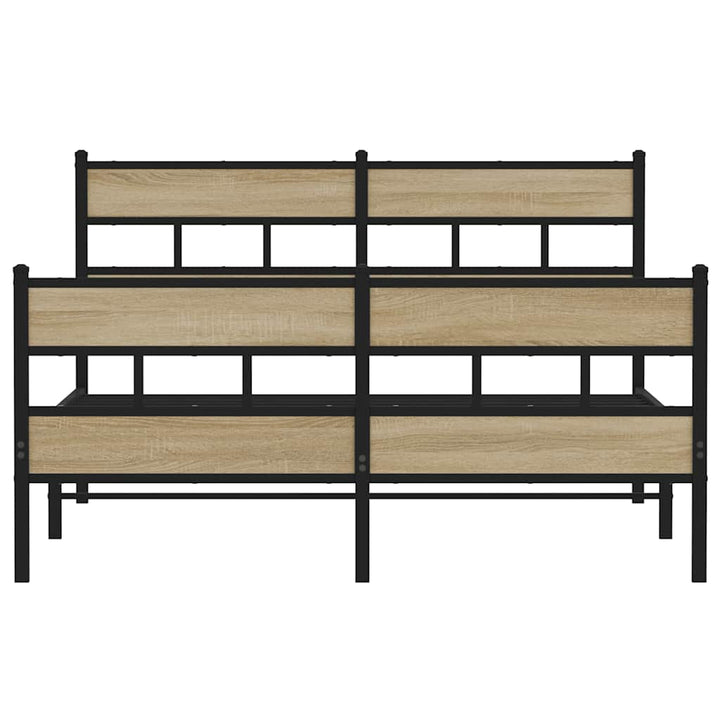 sengeramme uden madras 140x190 cm metal sonoma-eg