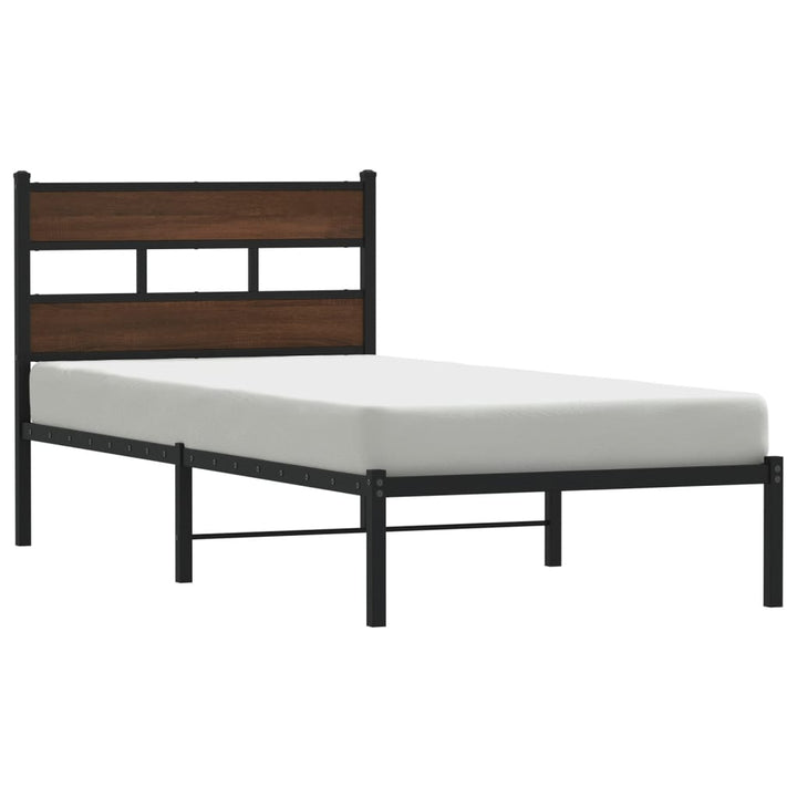 sengeramme m. sengegavl 100x200 cm uden madras brunt eg