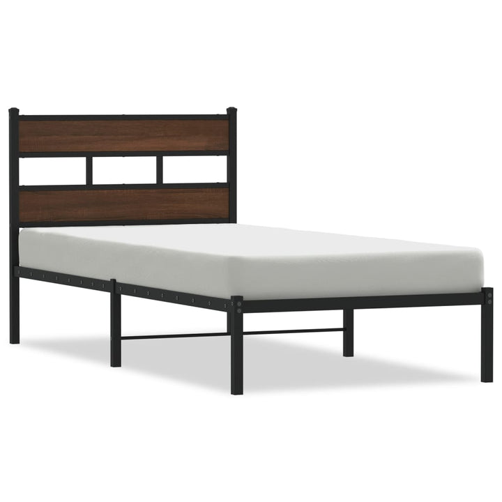 sengeramme m. sengegavl 107x203 cm uden madras brunt eg
