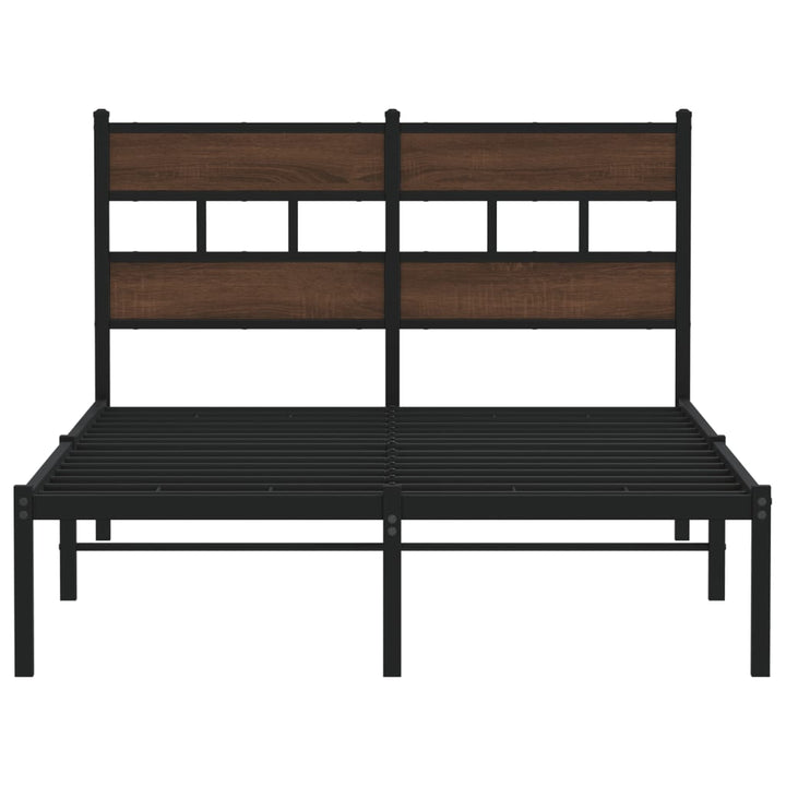 sengeramme m. sengegavl 120x190 cm uden madras brunt eg