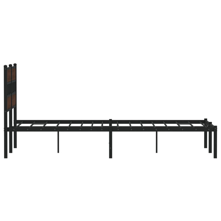 sengeramme m. sengegavl 120x190 cm uden madras brunt eg