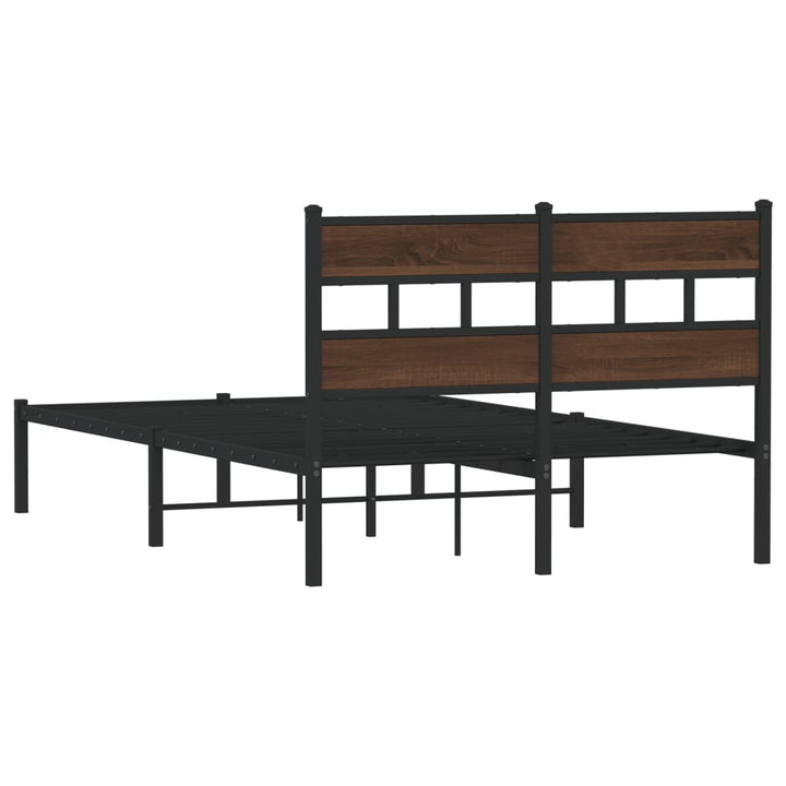 sengeramme m. sengegavl 120x190 cm uden madras brunt eg