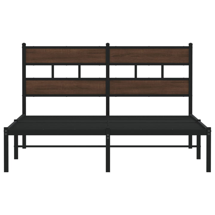 sengeramme m. sengegavl 137x190 cm uden madras brunt eg