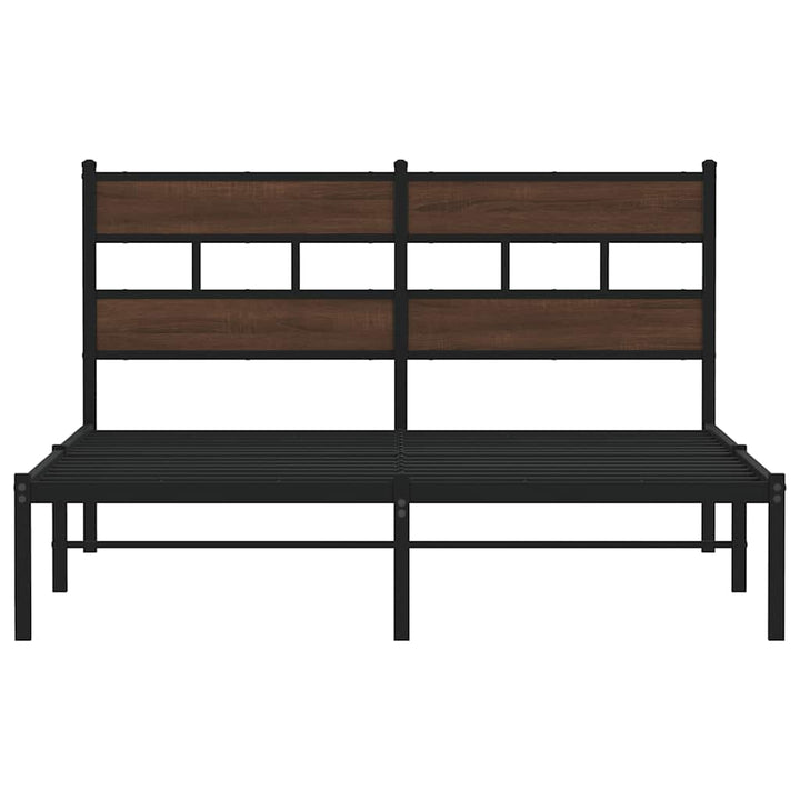 sengeramme m. sengegavl 150x200 cm uden madras brunt eg