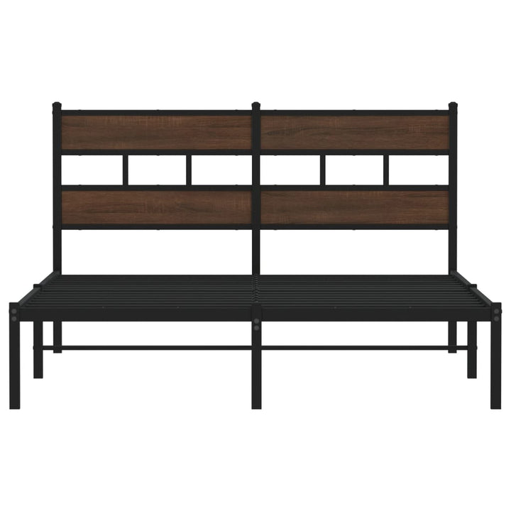 sengeramme m. sengegavl 160x200 cm uden madras brunt eg