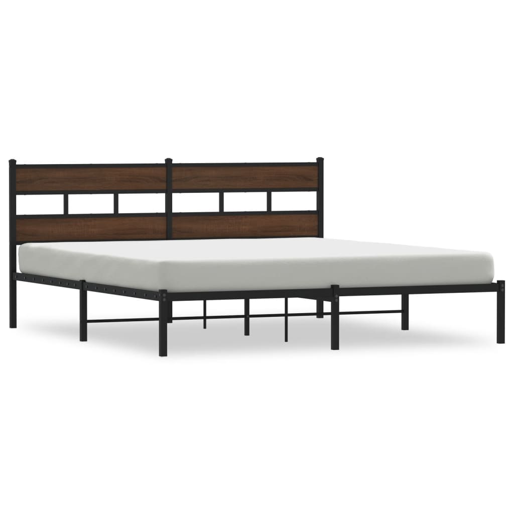 sengeramme m. sengegavl 183x213 cm uden madras brunt eg