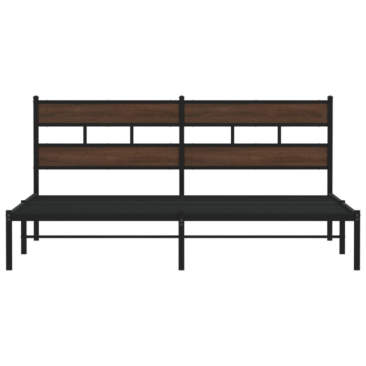 sengeramme m. sengegavl 183x213 cm uden madras brunt eg