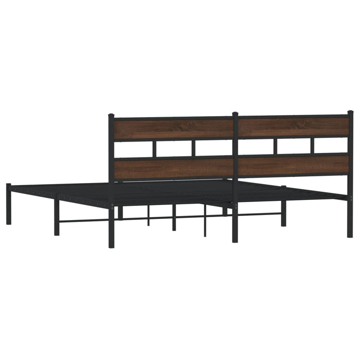 sengeramme m. sengegavl 183x213 cm uden madras brunt eg