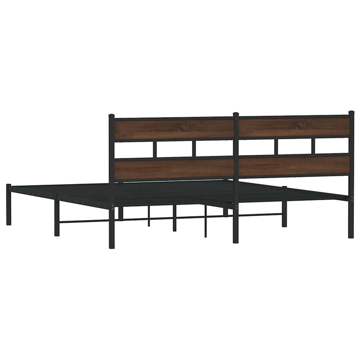 sengeramme m. sengegavl 190x200 cm uden madras brunt eg