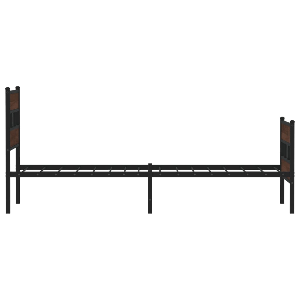 sengeramme m. sengegavl 80x200 cm uden madras brunt eg