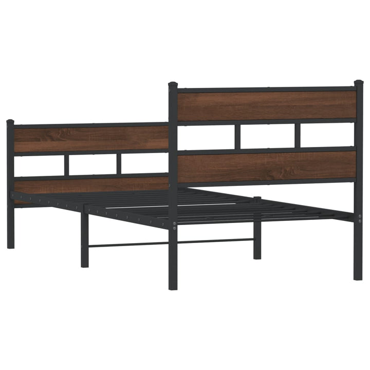 sengeramme m. sengegavl 80x200 cm uden madras brunt eg