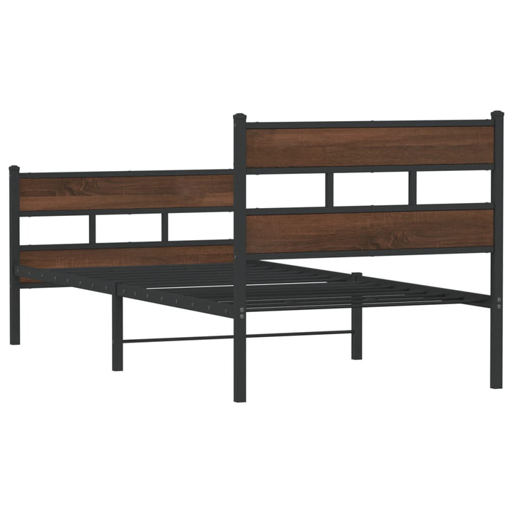 sengeramme m. sengegavl 90x190 cm uden madras brunt eg