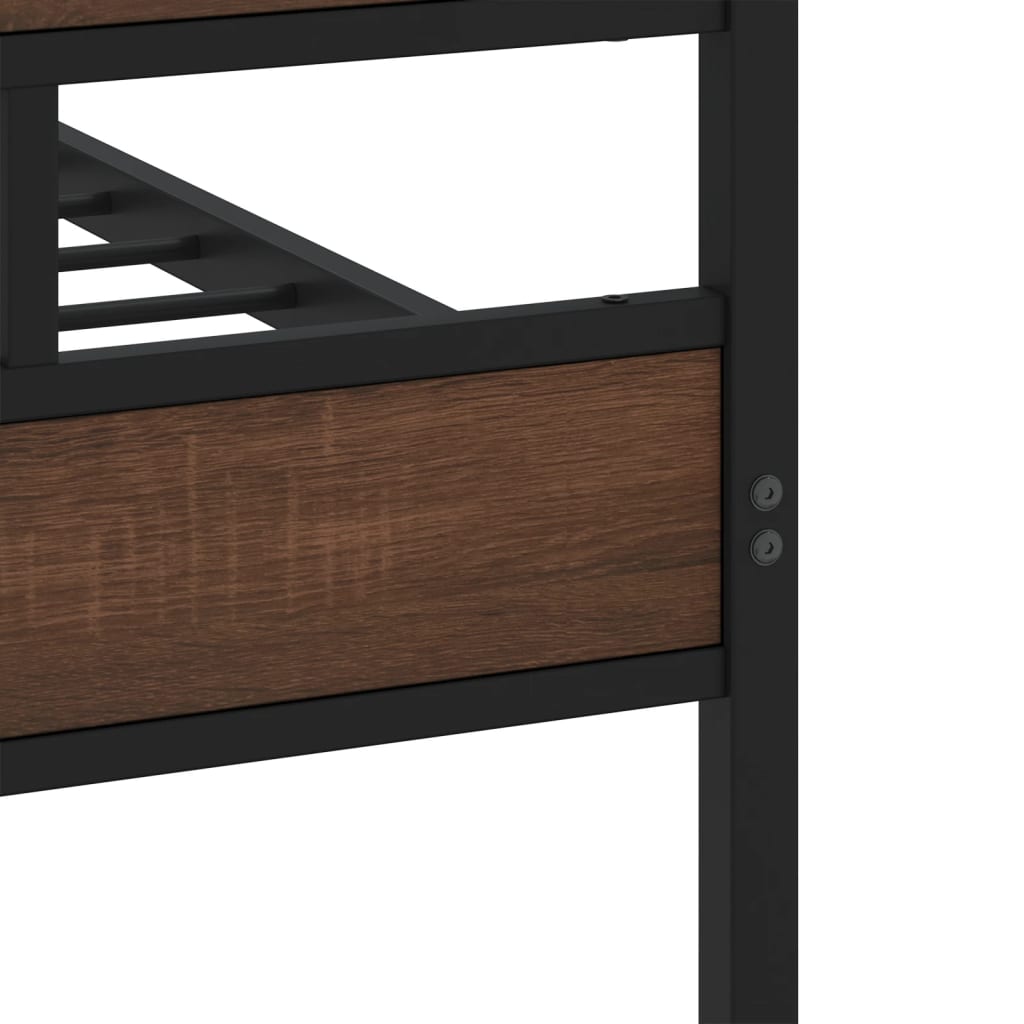 sengeramme m. sengegavl 90x190 cm uden madras brunt eg