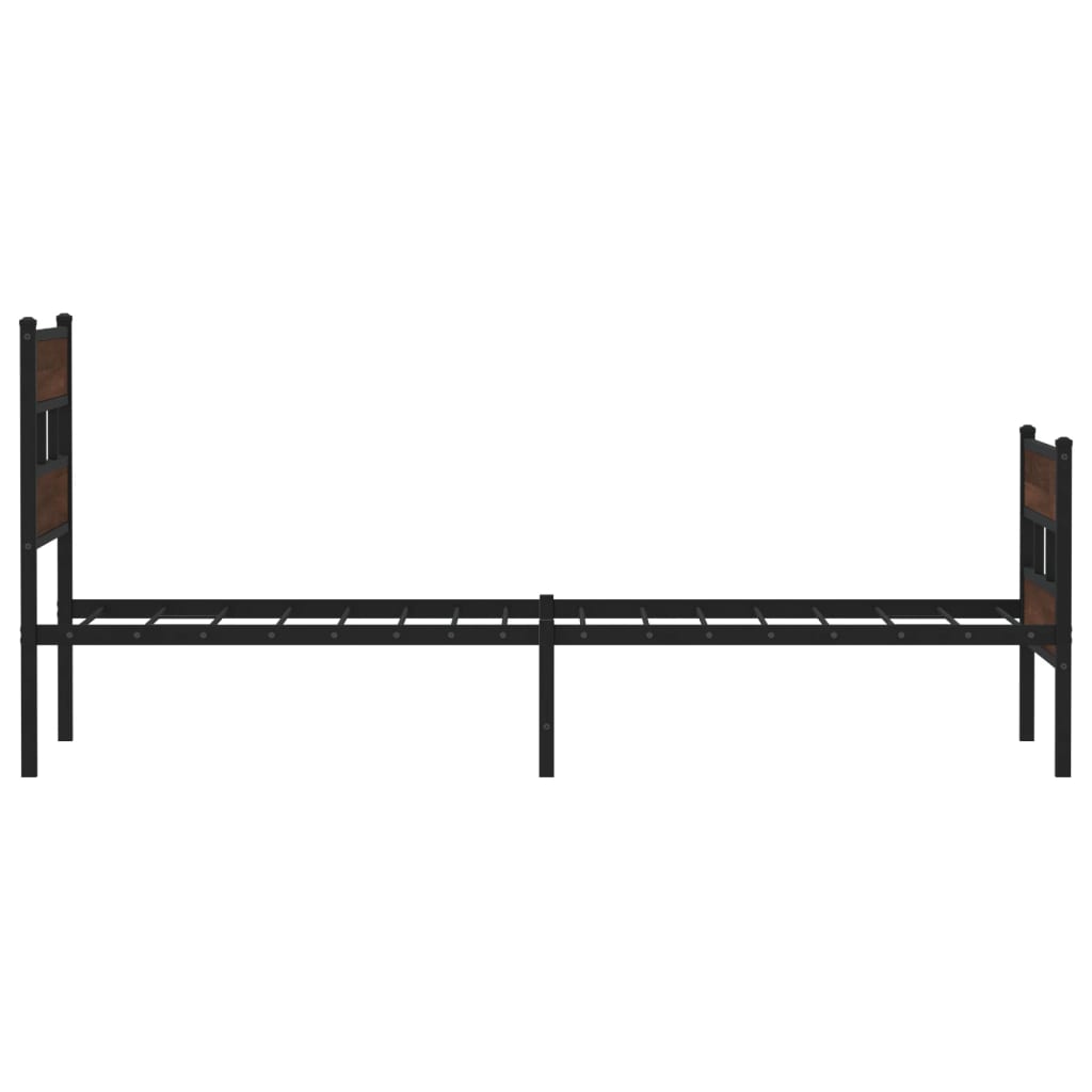 sengeramme m. sengegavl 90x200 cm uden madras brunt eg