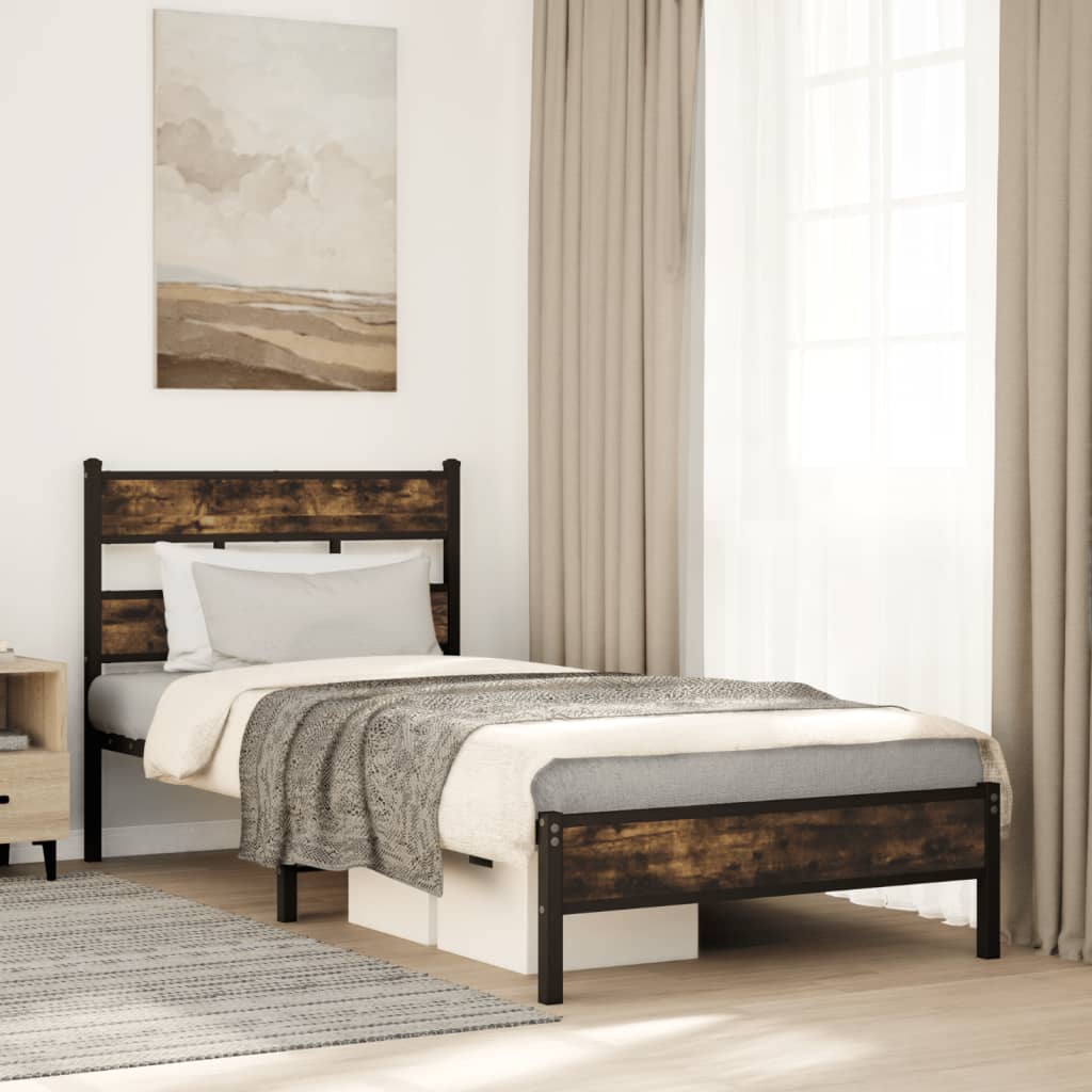 sengeramme m. sengegavl 90x190 cm uden madras sonoma-eg