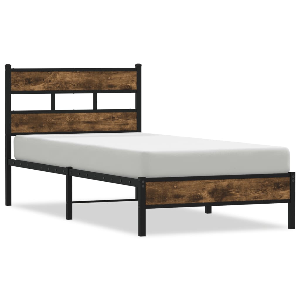 sengeramme m. sengegavl 90x200 cm uden madras sonoma-eg