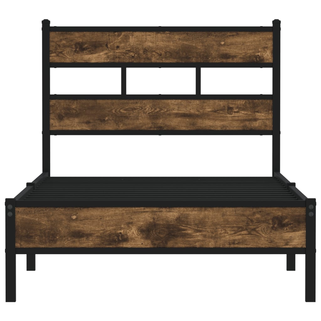 sengeramme m. sengegavl 90x200 cm uden madras sonoma-eg