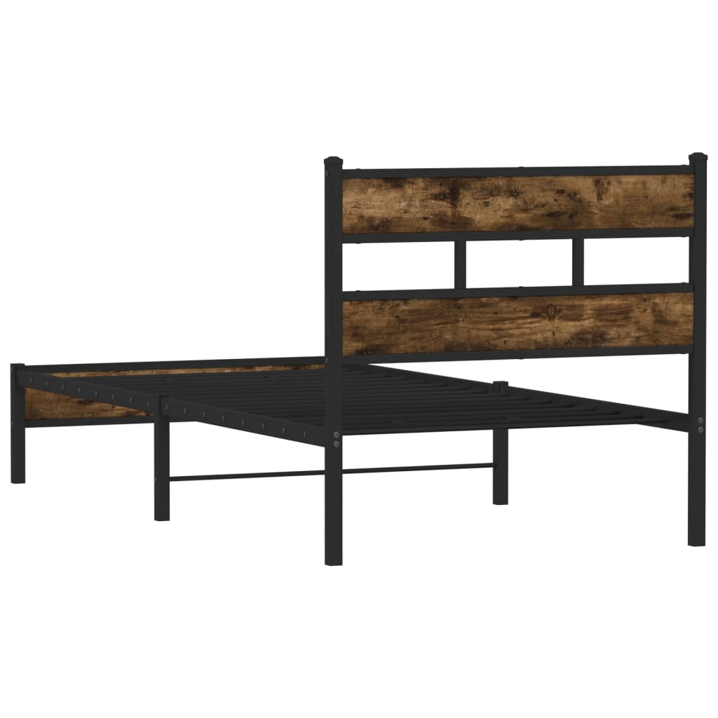 sengeramme m. sengegavl 90x200 cm uden madras sonoma-eg