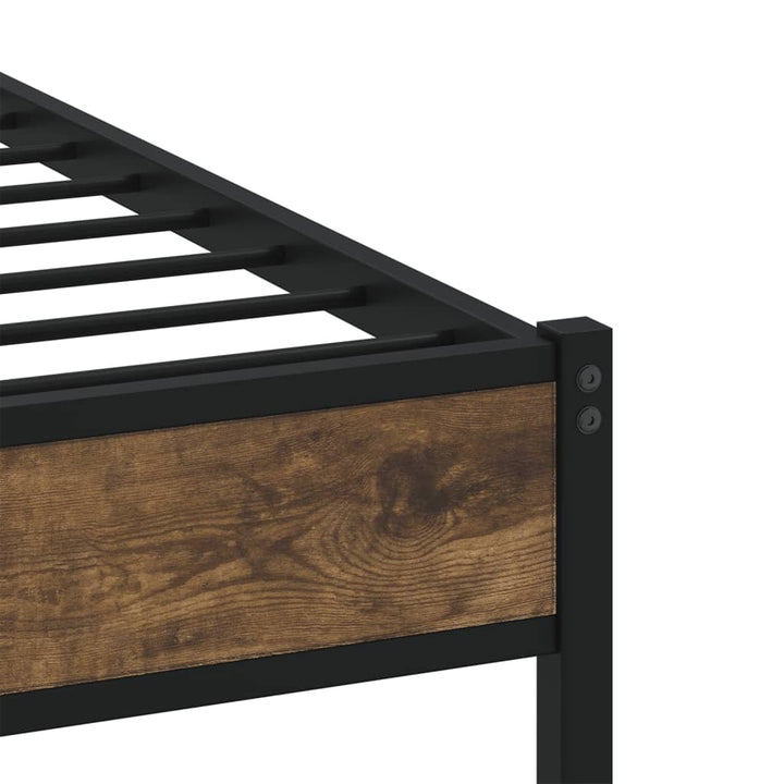 sengeramme m. sengegavl 100x200 cm uden madras sonoma-eg