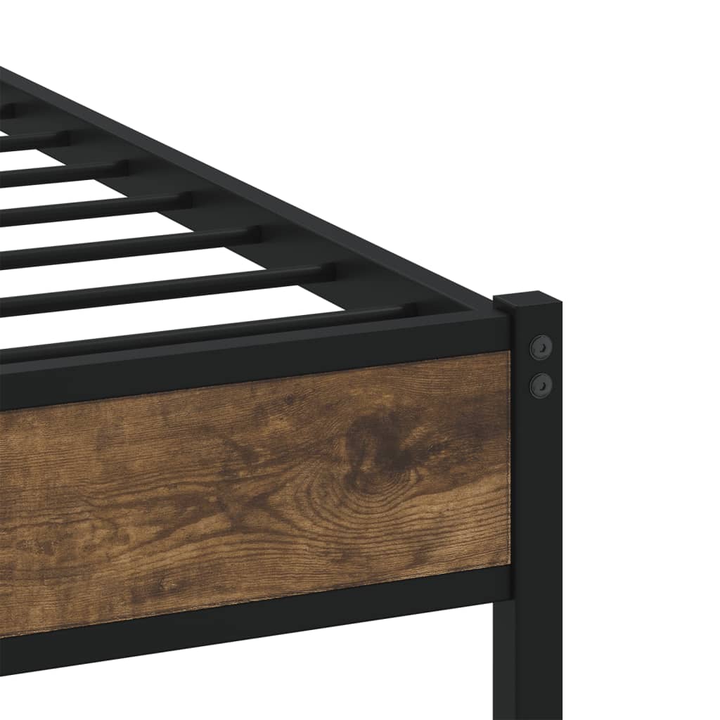 sengeramme m. sengegavl 107x203 cm uden madras sonoma-eg
