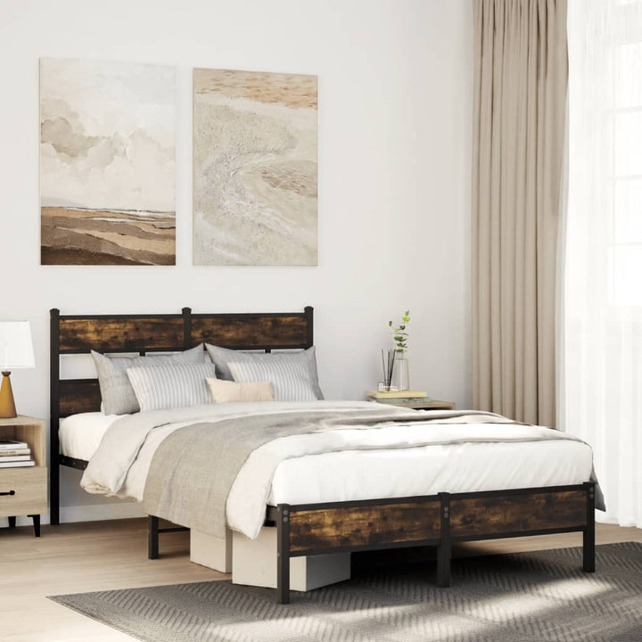 sengeramme m. sengegavl 120x190 cm uden madras sonoma-eg