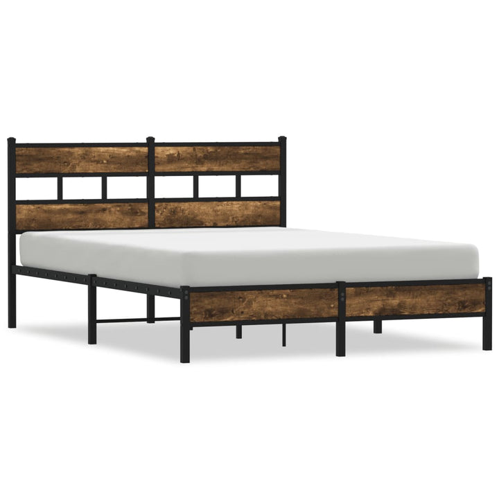 sengeramme m. sengegavl 140x190 cm uden madras sonoma-eg