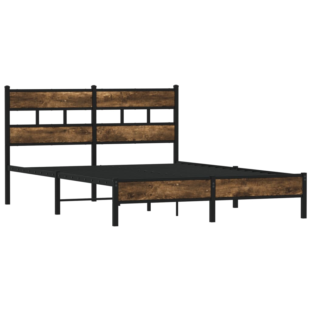 sengeramme m. sengegavl 140x200 cm uden madras sonoma-eg