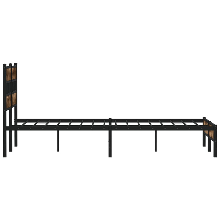 sengeramme m. sengegavl 140x200 cm uden madras sonoma-eg